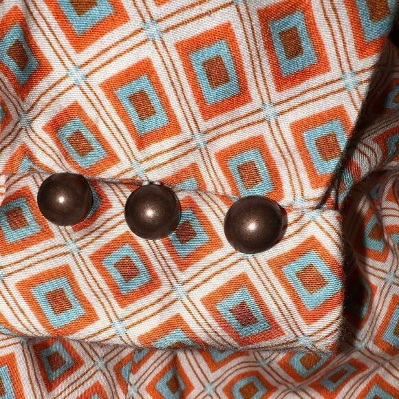 Free People NWT It Takes Two Geometric Print Collared Open Back Dress Size S - Picture 11 of 15